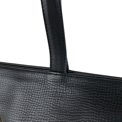 Christian Dior CD Logo Handbag Totebag Black Vintage 7e6azr