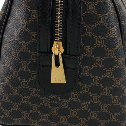 CELINE Macadam Blason Two-way Boston bag Shoulder bag Black Vintage u3fgiw