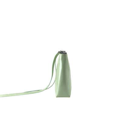 Christian Dior Logo Embossed Shoulder bag Green Vintage 7izpjd