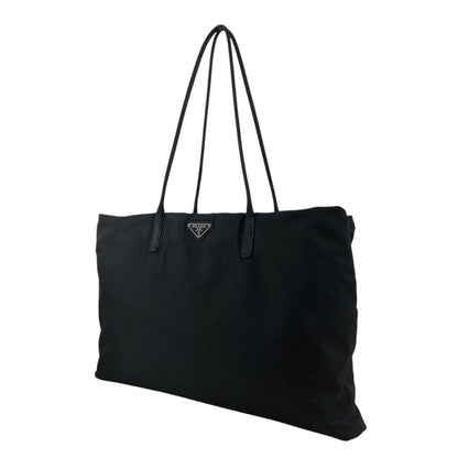 PRADA Tessuto Triangle Logo Totebag Black Vintage a5e385
