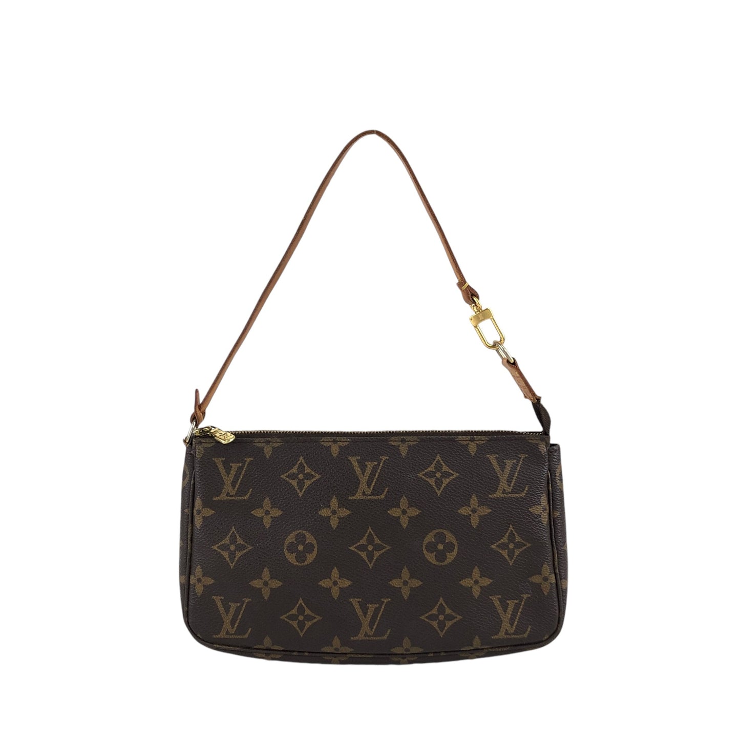 LOUIS VUITTON Monogram Small Handbag Brown M51980 Vintage dbvyz4