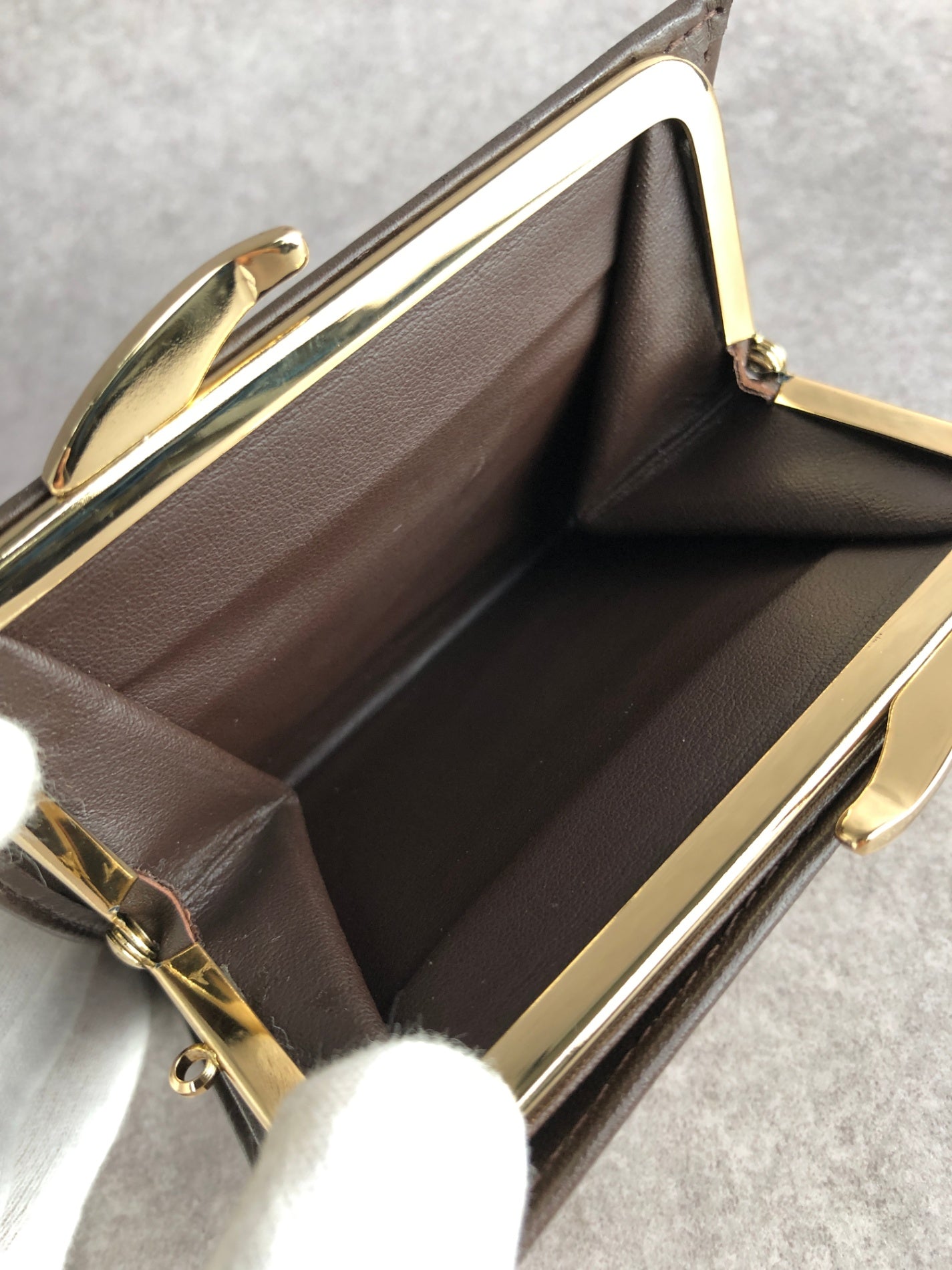 BURBERRY Nova Check Logo Folded Wallet Brown Vintage b5c22u