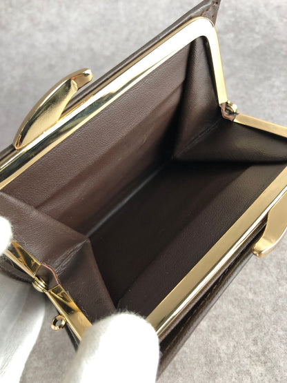 BURBERRY Nova Check Logo Folded Wallet Brown Vintage b5c22u