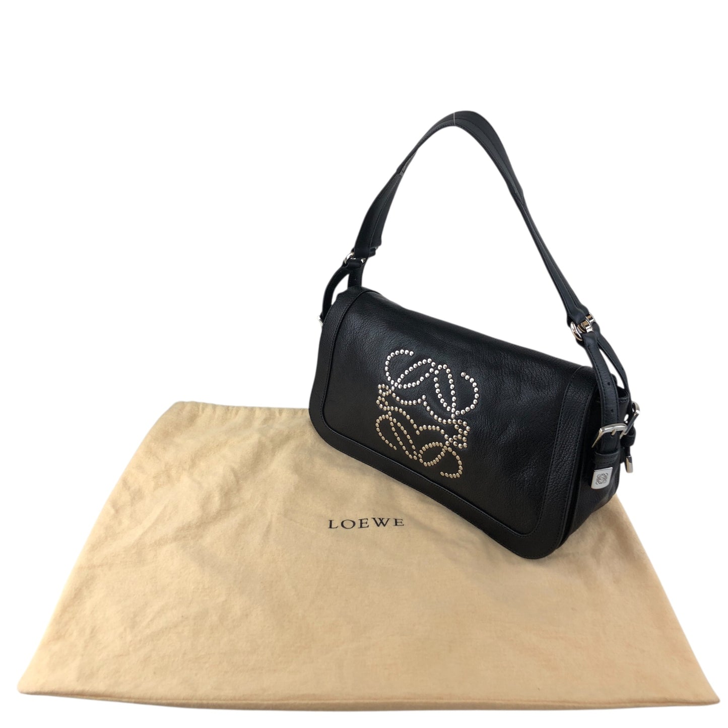 LOEWE Anagram Shoulder bag Black Vintage nw22j6