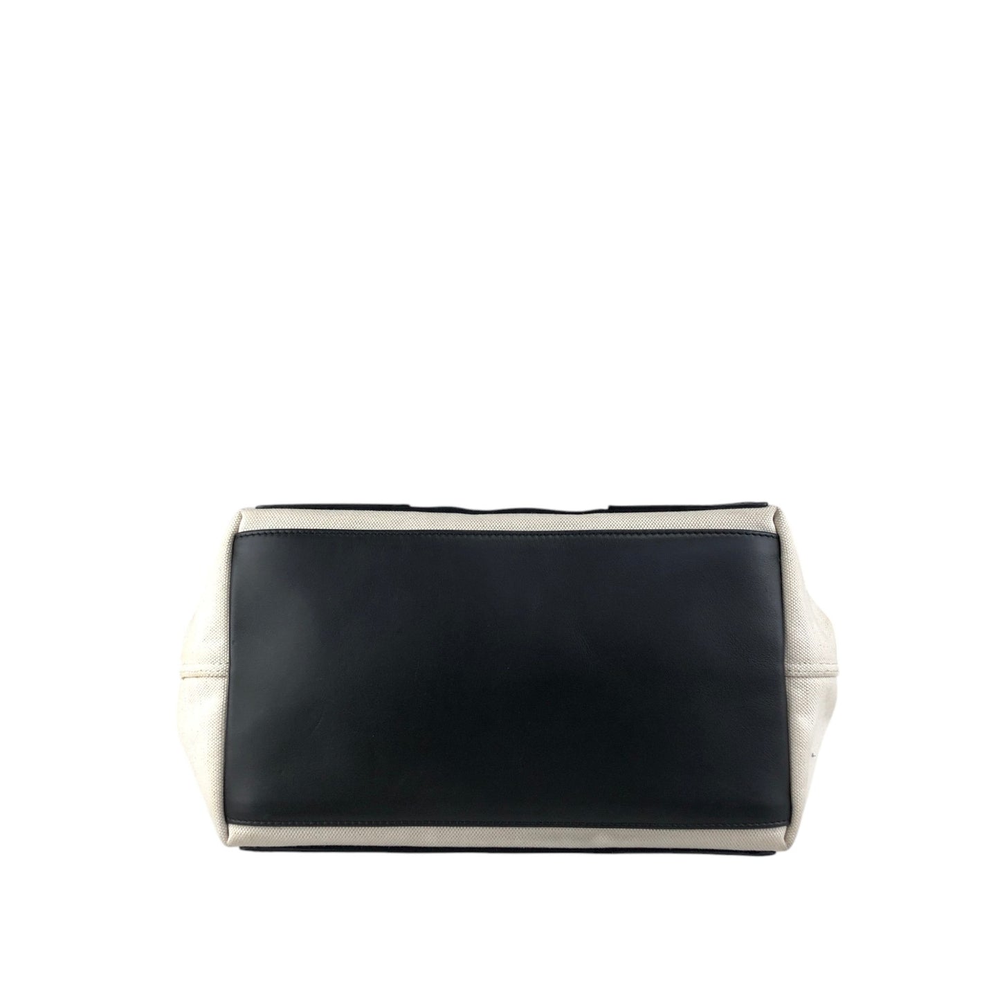 BALENCIAGA Handbag Totebag White×Black Vintage bpp756
