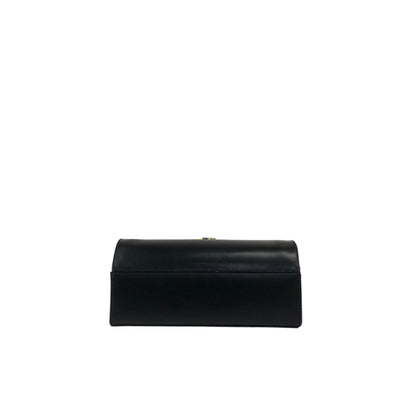 CELINE Circle Logo Shoulder bag Black Vintage ee7fti