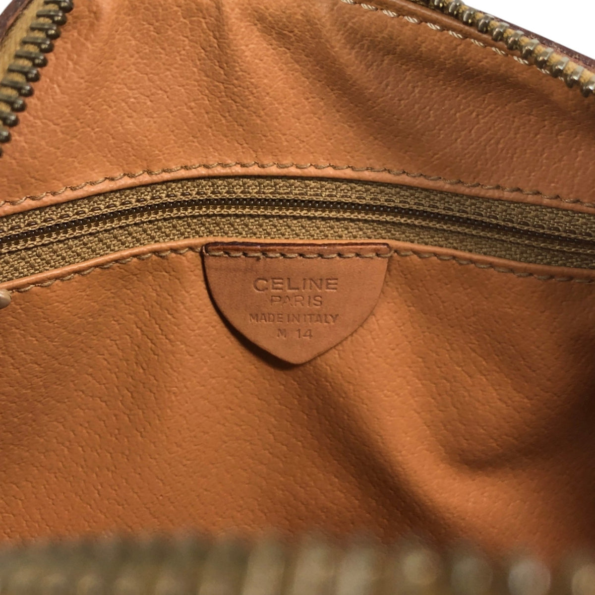 CELINE Macadam Two-way Small Boston bag Shoulder bag Brown Vintage asbejd
