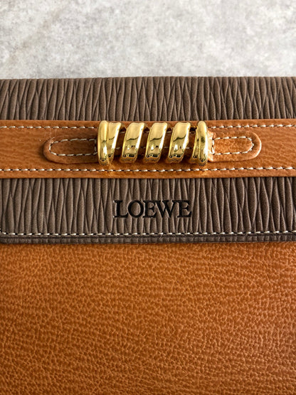 LOEWE Velazquez Folded Wallet Brown Vintage cdxapn