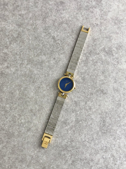 Christian Dior Logo Watch Silver 3025 Vintage f3fak4