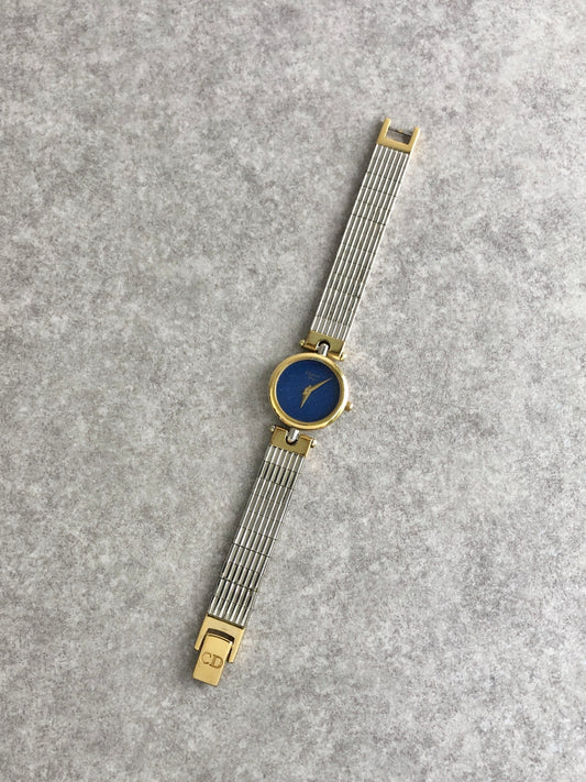 Christian Dior Logo Watch Silver 3025 Vintage f3fak4