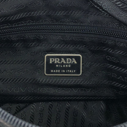 PRADA Tessuto Triangle Logo Shoulder bag Black Vintage 2i7imi