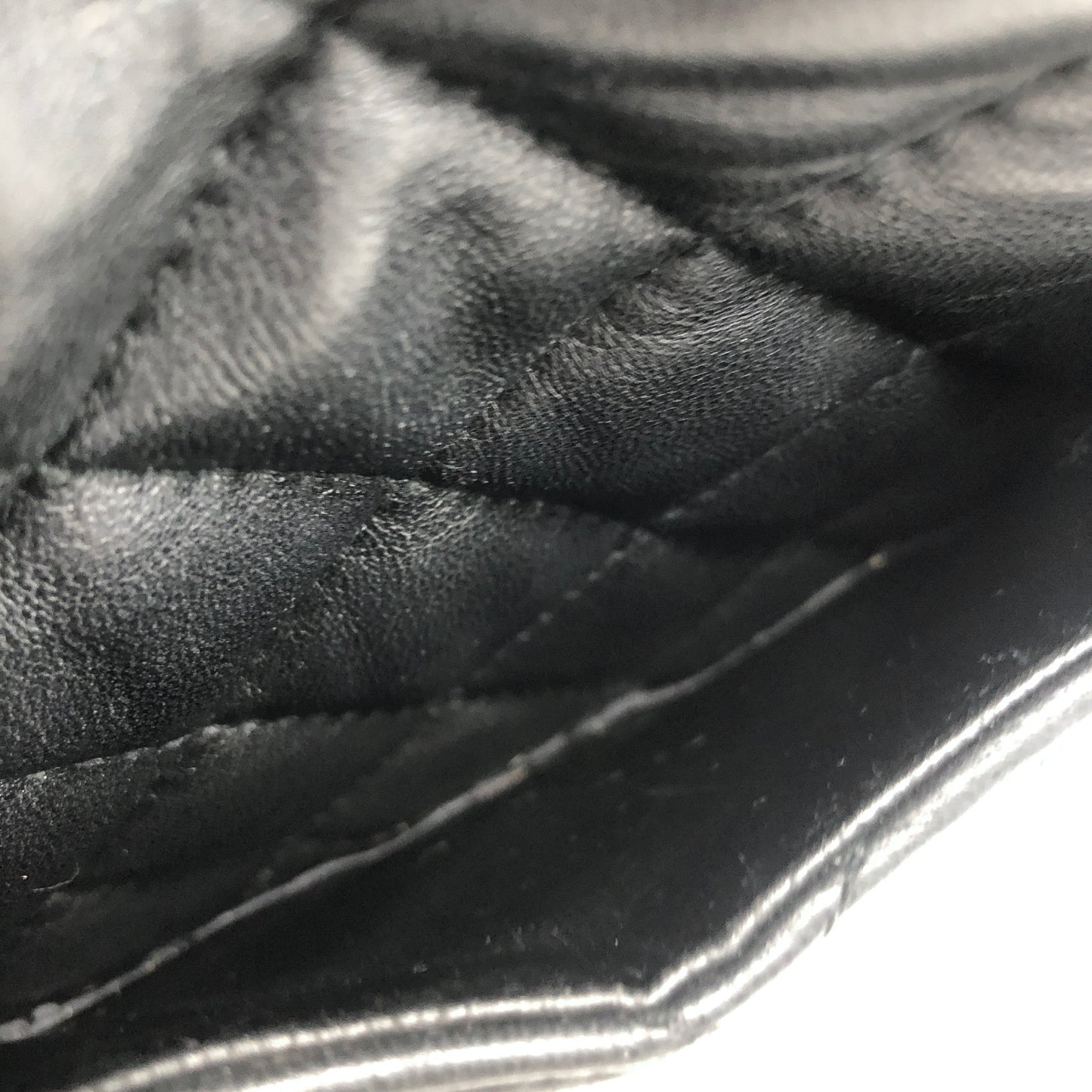 GIVENCHY Logo Motif Tassel Quilted Leather Shoulder bag Black Vintage cygn3n