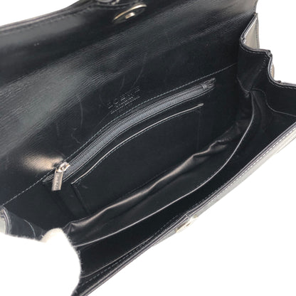 LOEWE Logo Shoulder bag Black Vintage sy8ch6