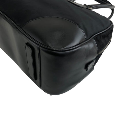 PRADA 三角形標誌小號波士頓包手提包黑色復古 djrwbv