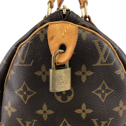 LOUIS VUITTON Monogram Small Boston bag Handbag Brown M41108 Vintage nniw2h