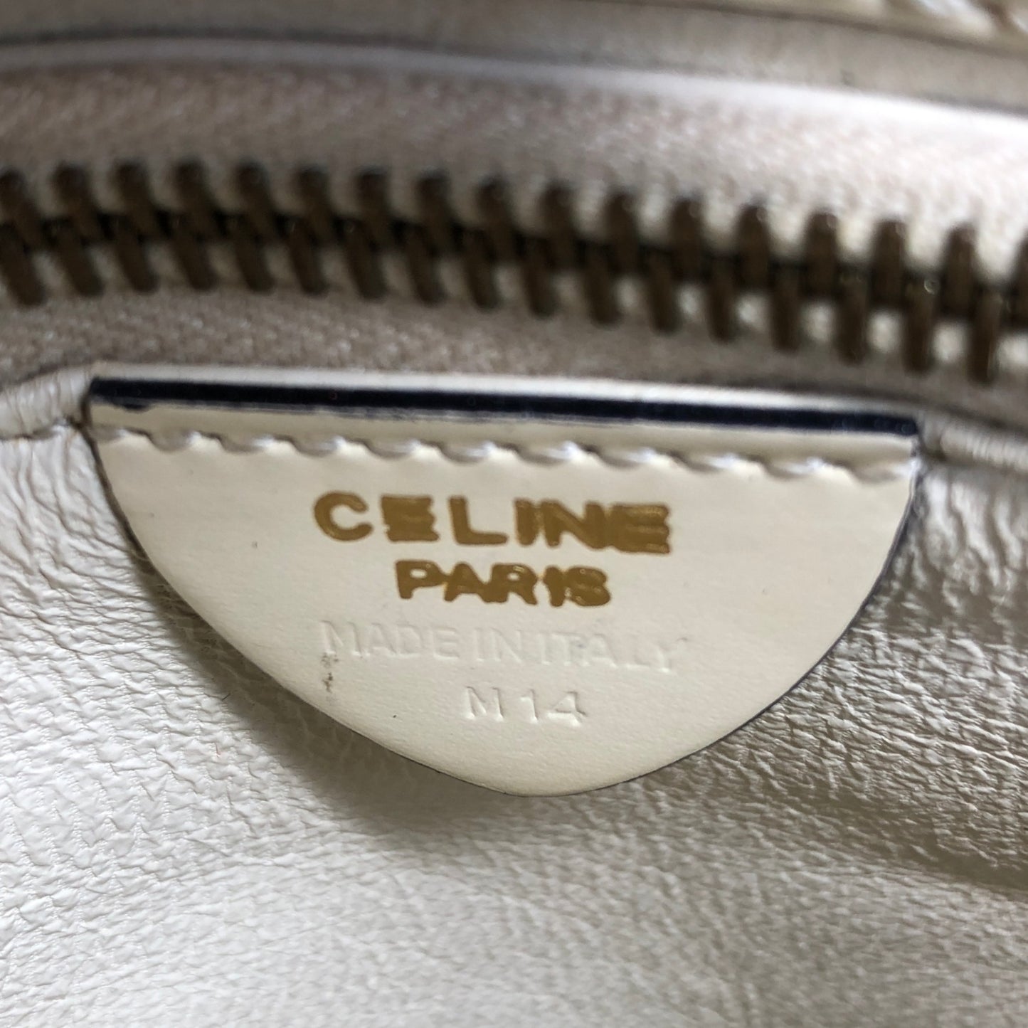 CELINE Gancini Shoulder bag Beige Vintage xc33k4