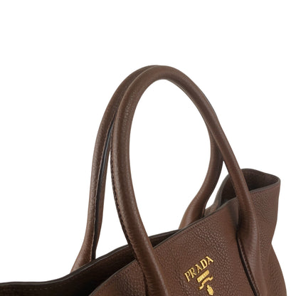 PRADA Logo Two-way Handbag Shoulder bag Brown Vintage y4cj6y