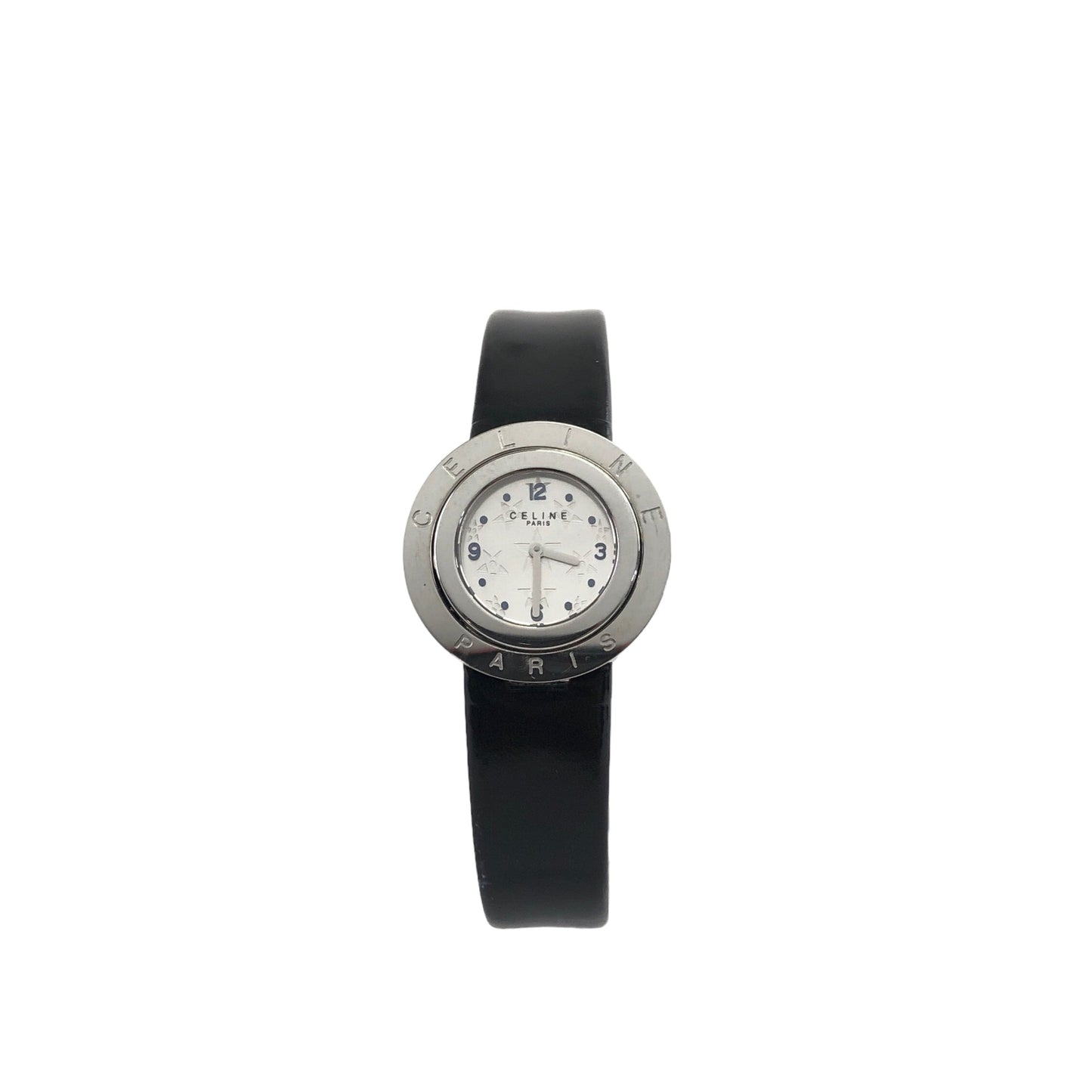 CELINE Starball Watch Silver×Black Vintage xbxspx