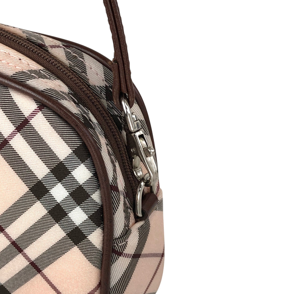 BURBERRY Check Small Handbag Beige Vintage t7rvr4