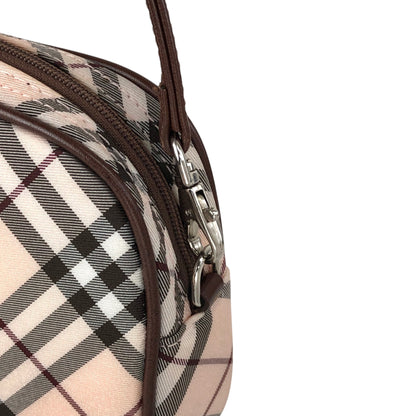 BURBERRY Check Small Handbag Beige Vintage t7rvr4