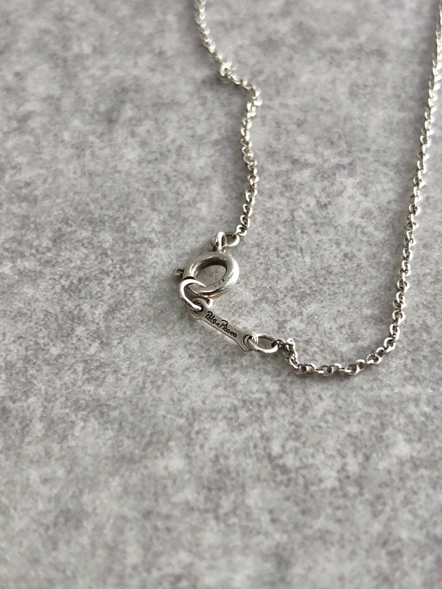 Tiffany & Co. Cross Motif SILVER925 Necklace Silver Vintage k35ft3