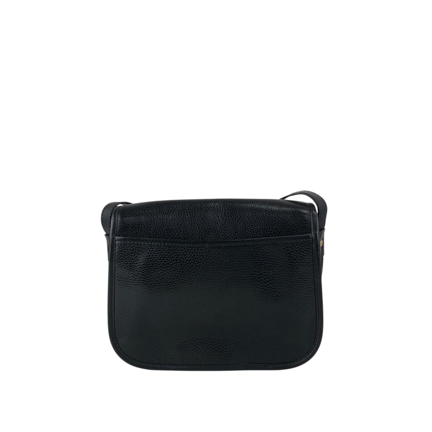 CELINE Blason Front Buckle Shoulder bag Black Vintage 4n3ttr