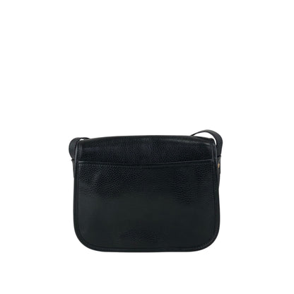 CELINE Blason Front Buckle Shoulder bag Black Vintage 4n3ttr