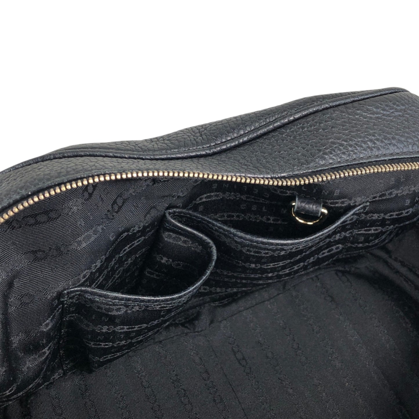 CELINE Logo Small Boston bag Handbag Black Vintage fr3ikk
