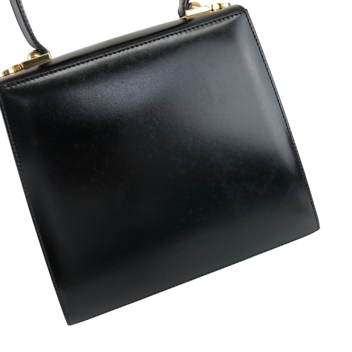 Salvatore Ferragamo Gancini Two-way Handbag Shoulder bag Black Vintage vbbuay