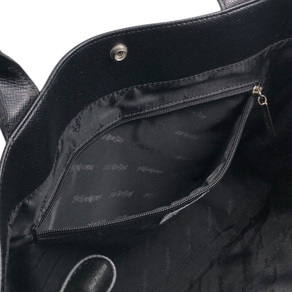 Yves Saint Laurent Logo Handbag Black Vintage 7pcndx