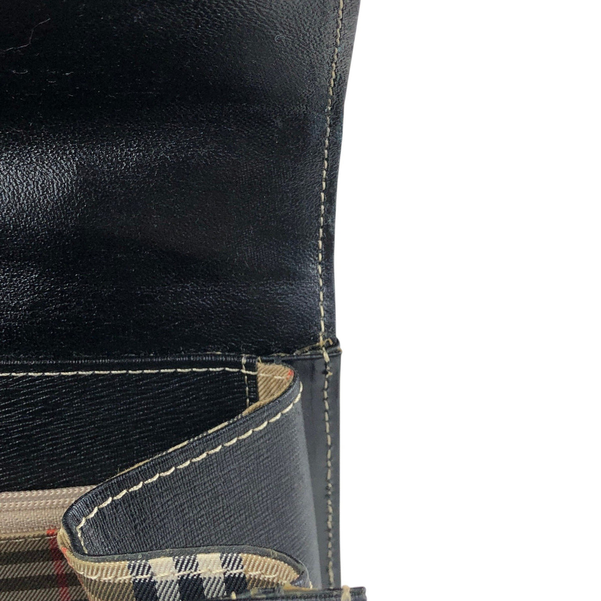 BURBERRY Logo Two-way Handbag Shoulder bag Black Vintage uuyiy5