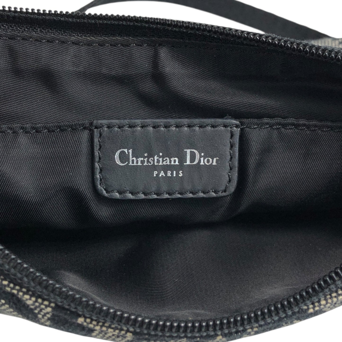 Christian Dior Trotter Shoulder bag Black Vintage vw744d
