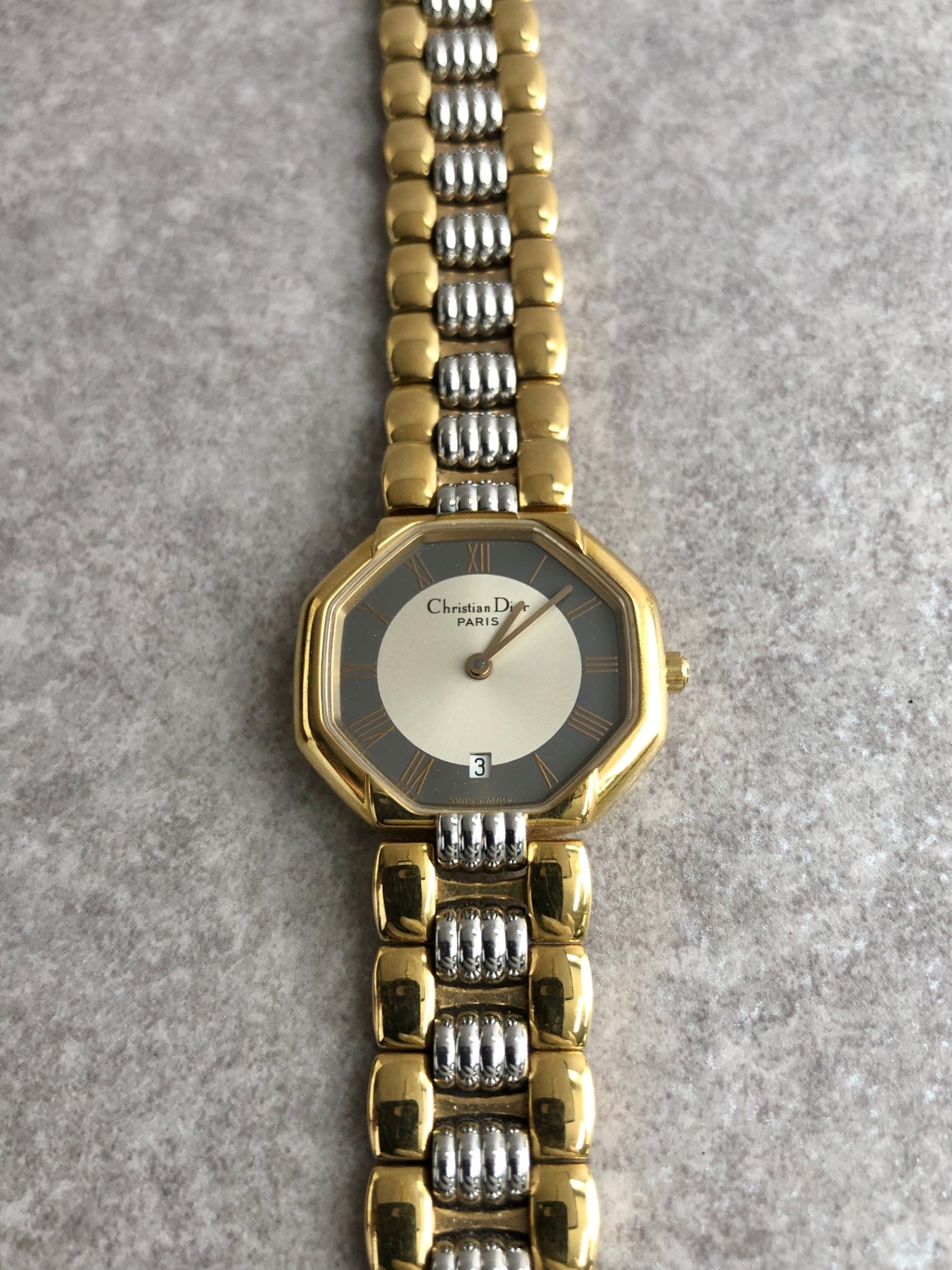 Christian Dior Watch Gold Vintage nudz6u