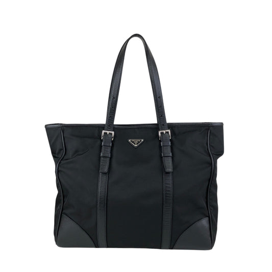 PRADA Tessuto Triangle Logo Totebag Black Vintage ivus2k