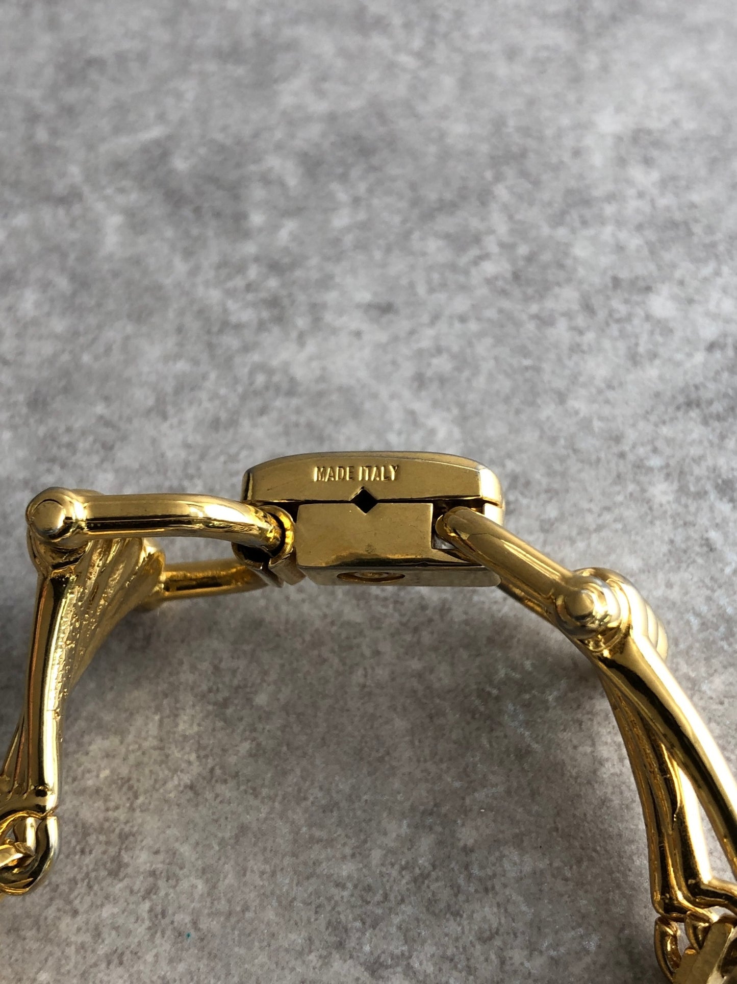 CELINE Horse Bit Bracelet Gold Vintage p7k2ik