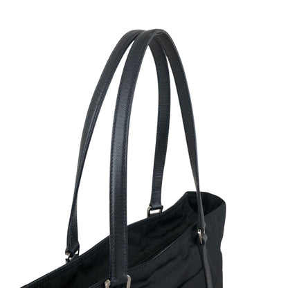 PRADA Tessuto Triangle Logo Totebag Black Vintage 8caxp5