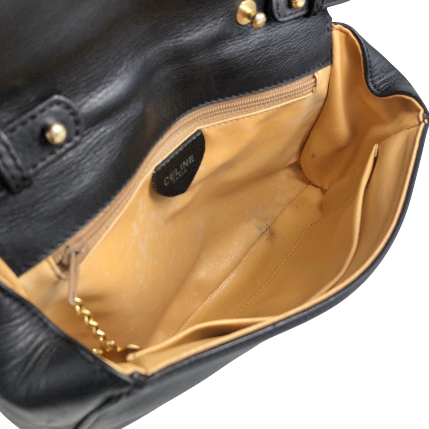 CELINE Blason 肩背包黑色復古 cfz6hr