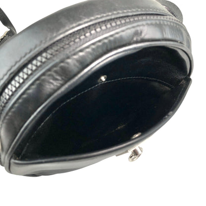 CELINE Gancini Shoulder bag Black Vintage mes4uh