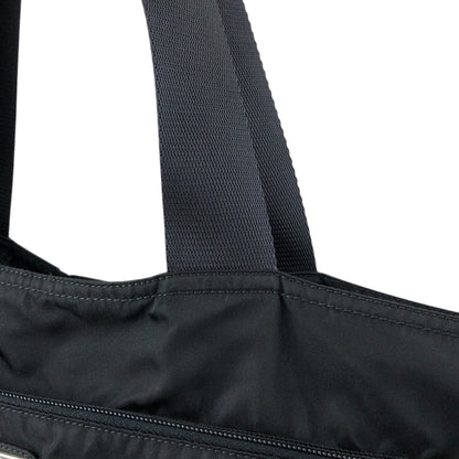 PRADA Tessuto Triangle Logo Totebag Black Vintage t7z4fj