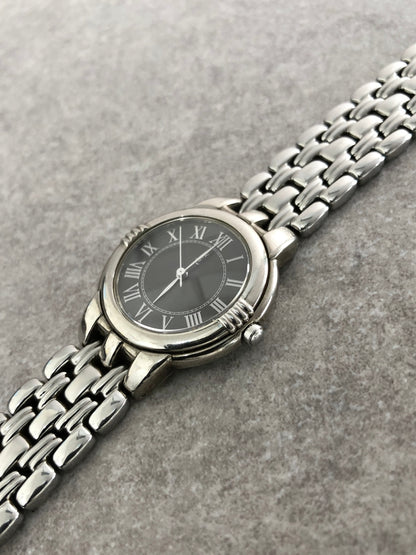 Yves Saint Laurent YSL Logo Watch Silver 6031-G11866 Vintage 6wv8w4