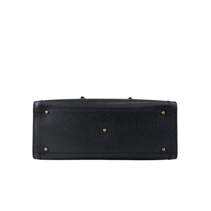 GUCCI Bamboo Handbag Black Vintage i4a8t7