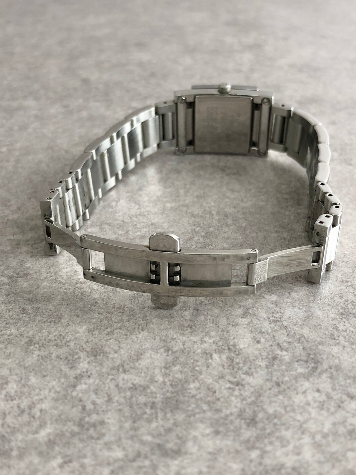 GUCCI Logo Quartz Watch Silver 7900P Vintage 4dstrr