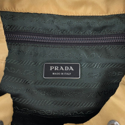 PRADA Tessuto Triangle Logo Backpack Yellow Vintage zmixxc