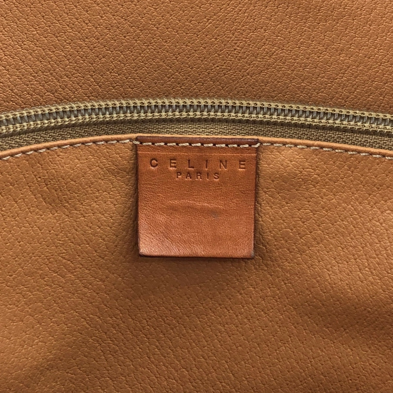 CELINE Macadam Blason Handbag  Totebag Brown Vintage ny5rrc