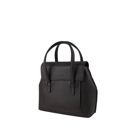 LOEWE Logo Embossed Handbag Brown Vintage xdd6ie