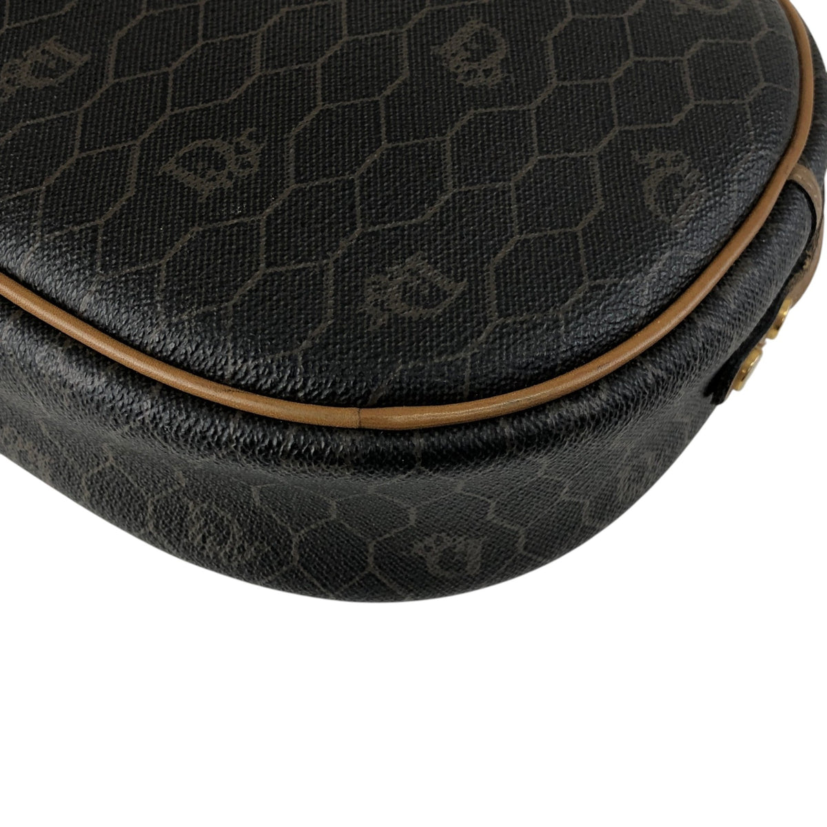 Christian Dior Honeycomb Pattern Shoulder bag Black Vintage nz4vwk