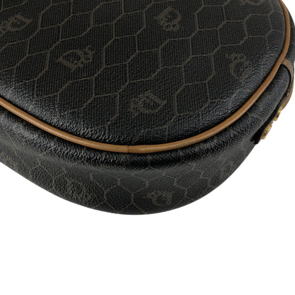Christian Dior Honeycomb Pattern Shoulder bag Black Vintage nz4vwk
