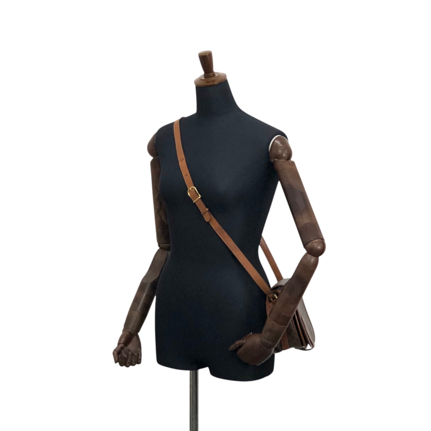 CELINE Macadam Shoulder bag Brown Vintage ui5mtc