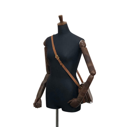 CELINE Macadam Shoulder bag Brown Vintage ui5mtc