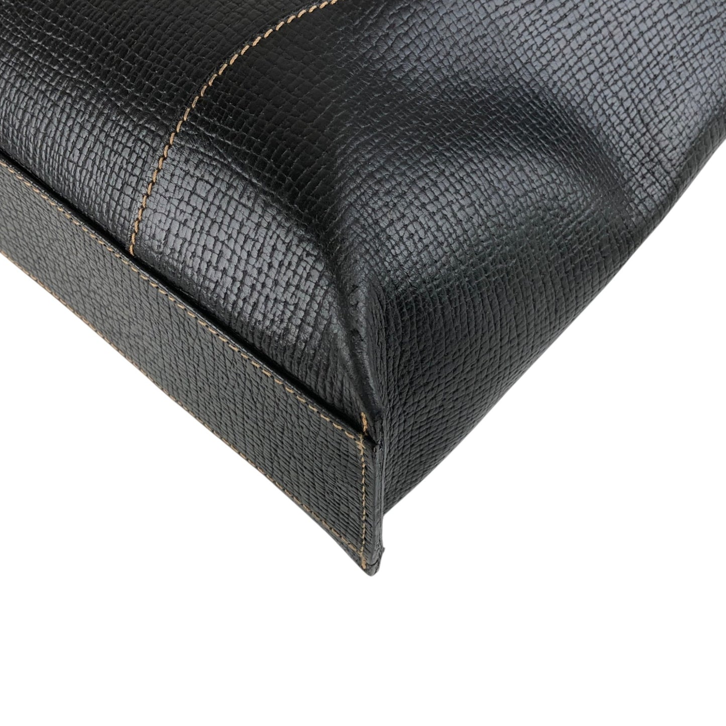 LOEWE Logo Embossed Two-way Handbag Totebag Black Vintage pfe4su